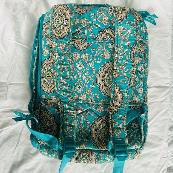 Patterned Teal Backpack - Picture 2 of 5